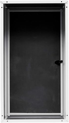 Copricaldaia Coibentato da Esterno e Interno in Lamiera Preverniciata Bianco-Grigio SP. 6/10 – Dimensioni 90x50x33cm - Con Kit di Montaggio, QR code Istruzioni e Pellicola Protettiva – con Chiave - Honorern