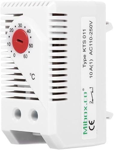 0-60 ℃ Termostato Meccanico, Interruttore del Regolatore di Temperatura del Termostato Meccanico Elettrico Termostato Compatto Regolabile(KTS011) - Honorern