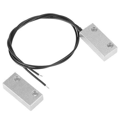 Interruttore Magnetico, Contatto Porta di Rotolamento Magnetico Reed Interruttore di Allarme Una Coppia Normalmente Chiuso Magnetico Porta Finestra di Sicurezza Allarme Metallo Alloggiamento - Honorern
