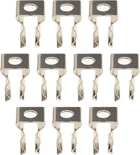 Confezione da 10 clip a molla in spugna, resistenti, con base stretta, in acciaio al manganese, di tipo aperto, colore argento (12 mm) - Honorern