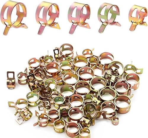 Fascette Stringitubo A Molla 50 Pezzi Clip Per Tubo Morsetto A Molla 5-5 Mm Morsetti Per Tubi Flessibili Per Tubo Flessibile Dell'Aria Tubo Dell'Acqua Etc(5Mm,6Mm,7Mm,8Mm,9Mm) - Honorern