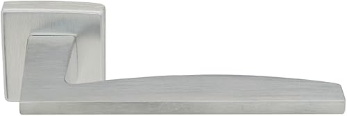 Bricolevante Coppia Maniglie Porta Interna Cromo satinato Modello Urbino Disponibile in più Varianti vendute in coppia - Maniglia per Porte - Honorern