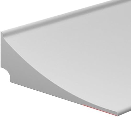 Striscia di tenuta per barriera d'acqua, 2 m, per bordo del lavandino del bagno, 4,5 cm x 1,5 cm - Honorern