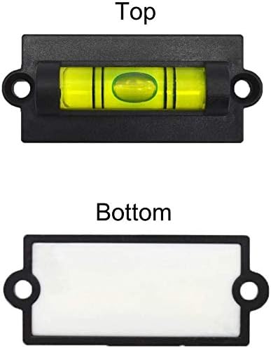 Acrilico 59 mm (L) x 25 mm (W) Verde [3 confezioni] Mini livella a bolla quadro quadro avvitabile - Honorern