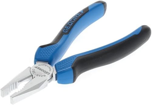 GEDORE Pinza Universale Professionale per Impieghi Gavosi, per Tagliare, Tenere e Torcere, Impugnatura Bicomponente, 180 mm, HRC 62-64, 8250-180 JC - Honorern
