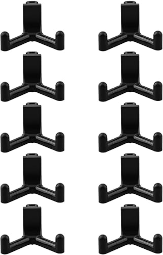 Ganci per attrezzi da garage, organizer per attrezzi da giardino, in plastica resistente, per organizzare gli attrezzi verticali per capannone a vita (10 pezzi) - Honorern