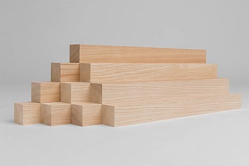 Set di 10 listelli in legno di larice piallato, 30/30/500 mm - Honorern