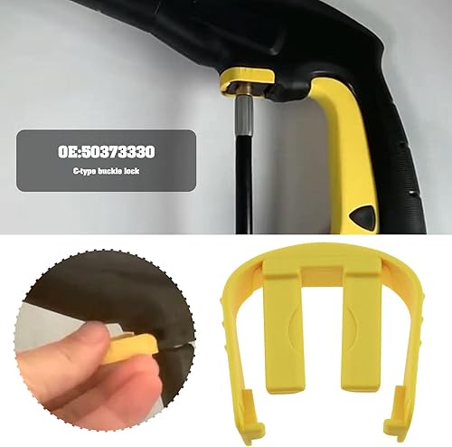 2 pz Idropulitrice Quick Connect Snap Ring 50373330 Compatibile con Karcher K2 K3 K4 K5 K6 K7 Sostituzione C Clips Giallo - Honorern