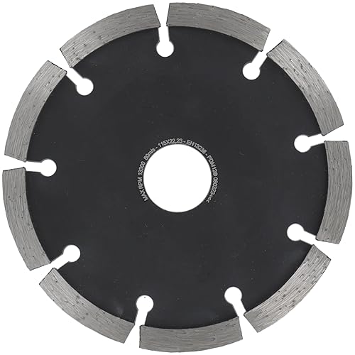 Fresa per giunti ø 115 mm larghezza 4,5 mm per malta calcestruzzo muratura e intonaco segmento diamantato 10 mm qualità professionale - Honorern