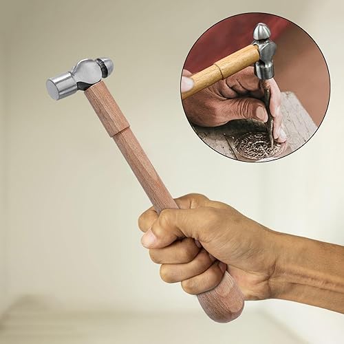 Martello per creazione di gioielli artigianali con manico ergonomico, Lunghezza 25.7 cm - Honorern
