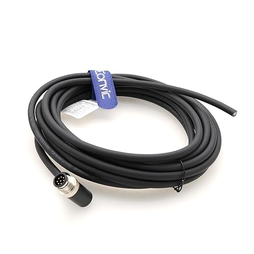 Eonvic M12 femmina dritta 8 pin spina aviazione presa cavo elettrico schermato sensore industriale spina 10 m - Honorern