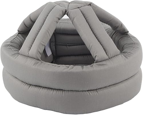 Cappello protettivo anziano, testa anti-caduta protegge il casco anziano per cadute, anti collisione caduta prevenire il casco, tappo della testa traspirante per prevenzione shock autunno,(grigio) - Honorern