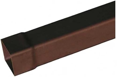 Tubo in pvc quadro - Colore Marrone - Diametro 100x100 Quadro - Metri Lineari 1 metro - Honorern