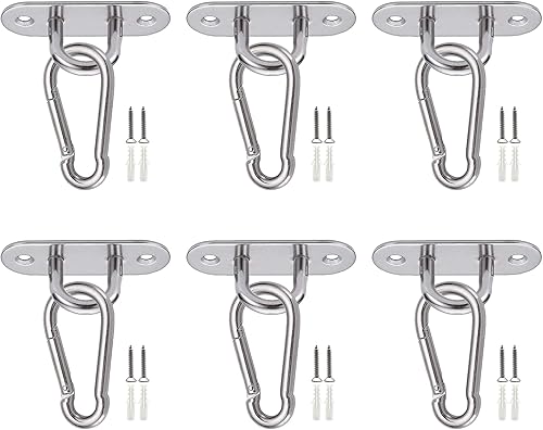 placca occhiello eye piastra, 8 pezzi M5 piastra ad occhiello in acciaio inox, Ganci di fissaggio per piastra con gancio a soffitto per oggetti appesi, tende da sole, piastre di copertura - Honorern