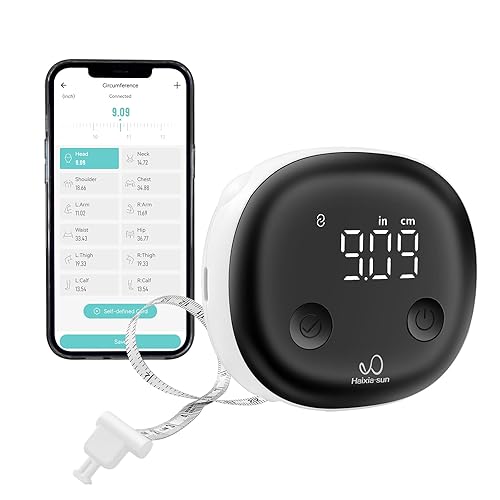 SUNHAIXIA Smart Metro a nastro retrattile Bluetooth Fitdays APP Monitoraggio grasso corporeo BMI Strumento per Fitness Shape & perdita di peso - Honorern