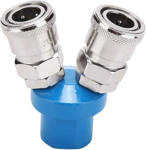 Raccordi Rapidi Pneumatici, 1/4' Tipo C 2/3 Vie Attacco Rapido Pompa d'Aria Connettore Compressore d'Aria Forniture di Apparecchiature Elettriche(2 Way) - Honorern