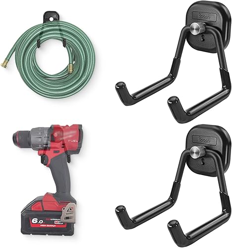 2 Ganci Magnetici a Doppio Dente - Ganci Magnetici Grandi per Garage, Ripostiglio, Ganci per Garage, Barche, Camper, Officina - Honorern