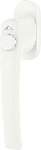 Roto Maniglia Line con pulsante senza logo, bianco traffico, lunghezza perno 43 mm - Honorern