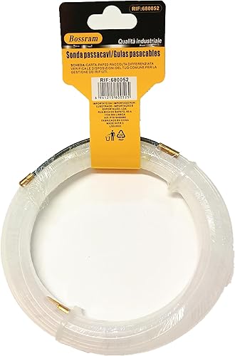 Sonda Passacavi 15 metri e Diametro Ø 3 mm Materiale: Nylon - Colore, Bianco (Sonda 15 Metri) - Honorern