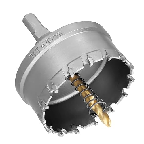 Fresa a Tazza per Metallo,Seghe a Tazza in Carburo,TCT Hole Saw Set,Heavy Duty Hole Cutter,Taglierina per Fori in Carburo Tungsteno con Punta da Trapano Pilota per Ferro Acciaio Inox Alluminio (32mm) - Honorern