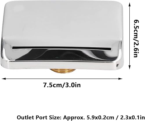 Beccuccio di Riempimento per Vasca da Bagno a Cascata, Rubinetto per Vasca a Parete con Filettatura Maschio G1/2 da 3 Pollici, Rubinetto per Vasca da Bagno Spa in Acciaio Inossidabile Uscita Acqua - Honorern