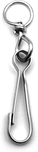 Set di 4 ganci Simplex con girella, 12 x 60 mm, in acciaio zincato, DIN 5287 - Honorern