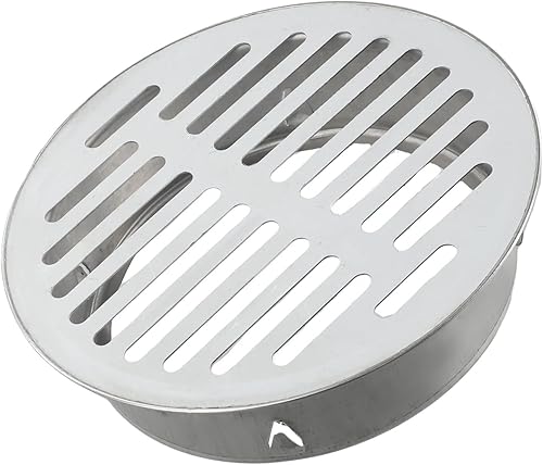 Copertura per scarico a pavimento rimovibile, filtro per scarico, copertura rotonda per griglia, si collega a tubi e raccordi di scarico, copertura di scarico esterna per prati, cortile (Ø90 mm) - Honorern