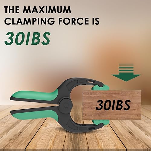 Morsetti da Falegname, Set di Morse per Legno a Sgancio Rapido, Larghezza di Serraggio 30.5cm Adatto per Lavori Domestici, Fai da Te, Falegnameria e Studi Fotografici - Honorern