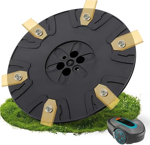 Accessori per robot tosaerba, 6 dischi lama, compatibili con GARDENA SILENO Minimo & FLYMO Easilife Go & HUSQVARNA Automower Aspire Robot tosaerba, tosaerba da giardino (Nessuna Lama） - Honorern