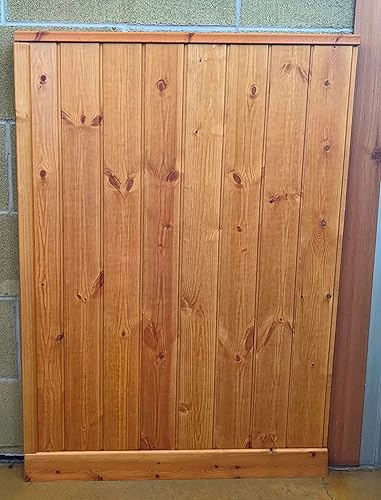 OFFERTISSIMA Perline da rivestimento in legno di pino mm.9,5x100 mt.1 confezione pz.10 resa mq. 0,87. Made in Italy. (pino tinta ciliegio) - Honorern