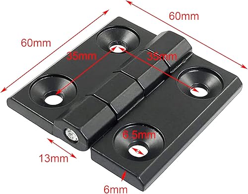 2 pezzi Cerniere Lega di zinco Finestra Armadio Nero Cerniere per armadietti Nero Staccabili Cerniere Per Porte Durevole Non arrugginisce flessibile per Casa Porta d'ingresso porta della camera - Honorern