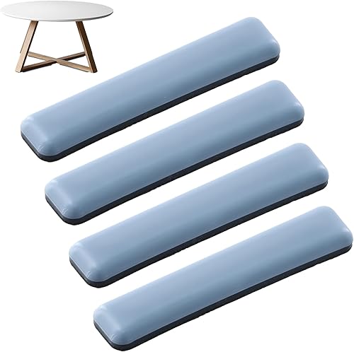 4 Pezzi Scivoli per Mobili, Teflon Scivoli Autoadesivi per Mobili, 15 x 75 mm Piedini per Mobili, Cursori per Mobili, per Spostare Mobili Pesanti - Honorern
