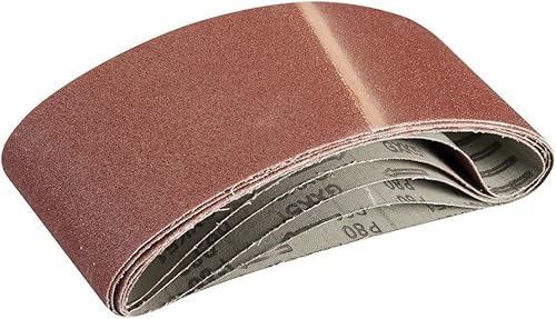 Silverline 196070, Set di nastri abrasivi, 100 x 610 mm, 5 pz., grana 60 - Honorern