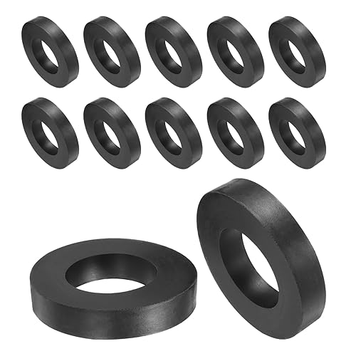 12pz Spaziatori Gomma 50mm OD, 26mm ID, 10mm Altezza Distanziatore Rotondo Antivibrazioni Boccola Anelli Tenuta Rondelle Spessa per Accessori Auto Domestici - Honorern