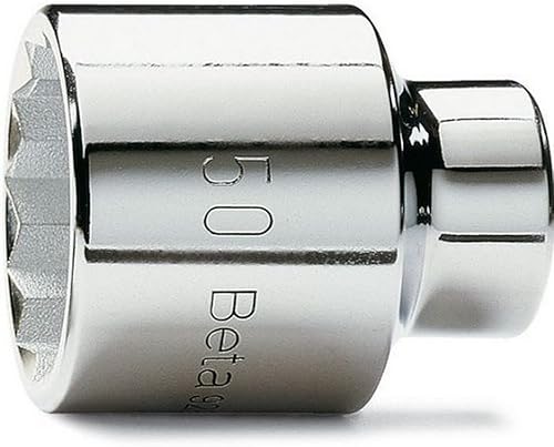 Beta 928B 55 - Chiavi a bussola con attacco quadro femmina 3/4' bocca poligonale, cromate - Honorern