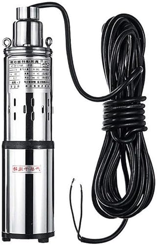 Pompa per fontana profonda, 200 W, 24 V, 1,5 m³/h, pompa sommergibile, con cavo da 17 m, in acciaio inox, per fontane sommergibili, uscita 25 mm, pompa per pozzi in acciaio inox, compatibile con - Honorern
