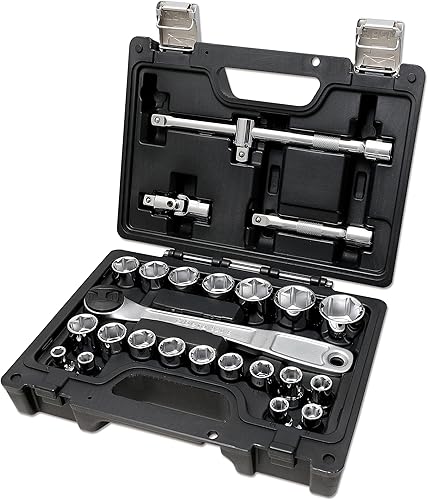 Beta 923E/C25 - Assortimento di 20 chiavi a bussola esagonali e 5 accessori, in cassetta di plastica - Honorern