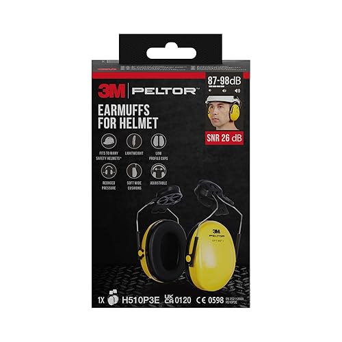 3M Peltor Optime Cuffie auricolari confortevoli per elmetto H510P3 (87-98 dB) - Honorern