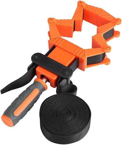 4 m Cinturino Morsetto Multifunzione Regolabile per la Lavorazione del Legno Morsetto Jaws cricchetto angolare Mitra banco da Falegname Strumento per incollare inchiodare avvitamento - Honorern