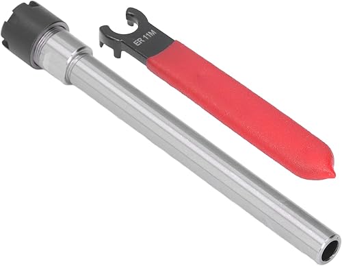 Portapinze ER11 100 Portapinze Asta di Prolunga con Gambo Dritto con Chiave per Utensile per Tornio per Fresatura CNC Gamma di Serraggio 1-7 Mm, Pinze(C10-ER11M-150L) - Honorern