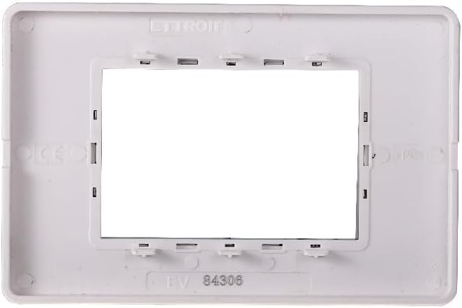 PLACCHE IN VETRO COMPATIBILE CON SERIE PLANA 2-3 - 4-7 MODULI ETTROIT COLORI ASSORTITI (3 MODULI, SILVER) - Honorern