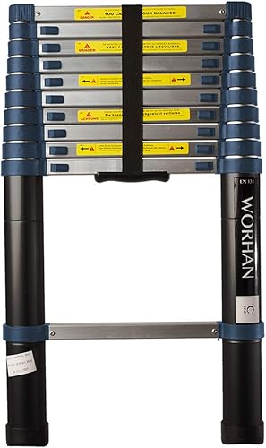 WORHAN SCALA 3.2m TELESCOPICA CAVALLETTO ESTENSIBILE ALLUMINIO 320cm 1K3.2A+bag - Honorern