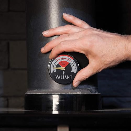 Termometro Magnetico per Stufa e bruciatore di Legna – Rosso, 63 mm - Honorern