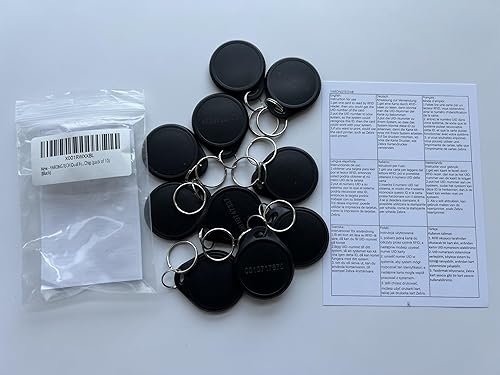 YARONGTECH doppia frequenza RFID portachiavi 125Khz EM4100 e 13.56MHz MIFARE Classic 1K Chip (confezione da 10) - Honorern