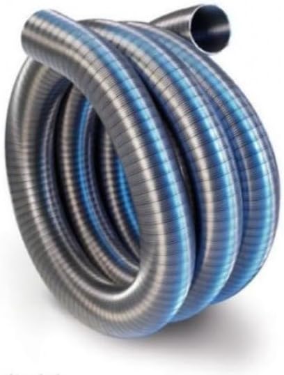 Tubo flessibile acciaio inox per canne fumarie, dimensioni variabili (diametro 130mm, 1) - Honorern