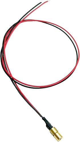 Mini laser da 650 nm di linea rossa da 4 mm Modulo del gruppo laser industriale Lunghezza focale regolabile (4 mm) (3pack) - Honorern