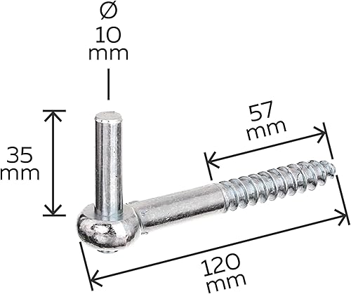 GAH-ALBERTS 306632 Cardine ad avvitare, Acciaio, Dorn 16 mm / 110 mm - Honorern