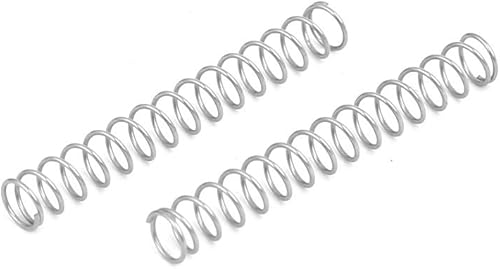 Molle a Spirale, 0,4x4x30mm Molle Compressione, Molla a Compressione a Spirale 10pz 304 Acciaio Inox Molle, Argento Tonalità - Honorern