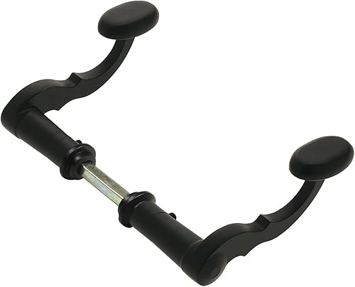 Amig - Set di 2 maniglie decorative per ancelle, recinzioni o porte da giardino Mod.101SP | Rosetta Ø19 mm | Maniglia 110 mm | Quadretto 8 mm | Tipo ferro | Di Zamak Finitura Nero - Honorern