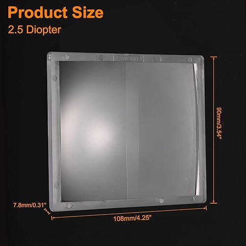 Lente di Ingrandimento per Saldatura 3,54' x 4,25' (2 Diottrie) Lente Ingrandimento Casco Saldatore PC Lente Saldatura Trasparente Adatta Maggior Parte Caschi Saldatore - Honorern